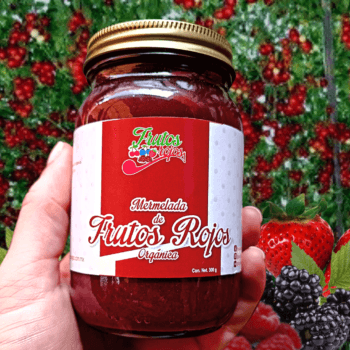 Mermelada de frutos rojos orgánicos 90% fruta 330g