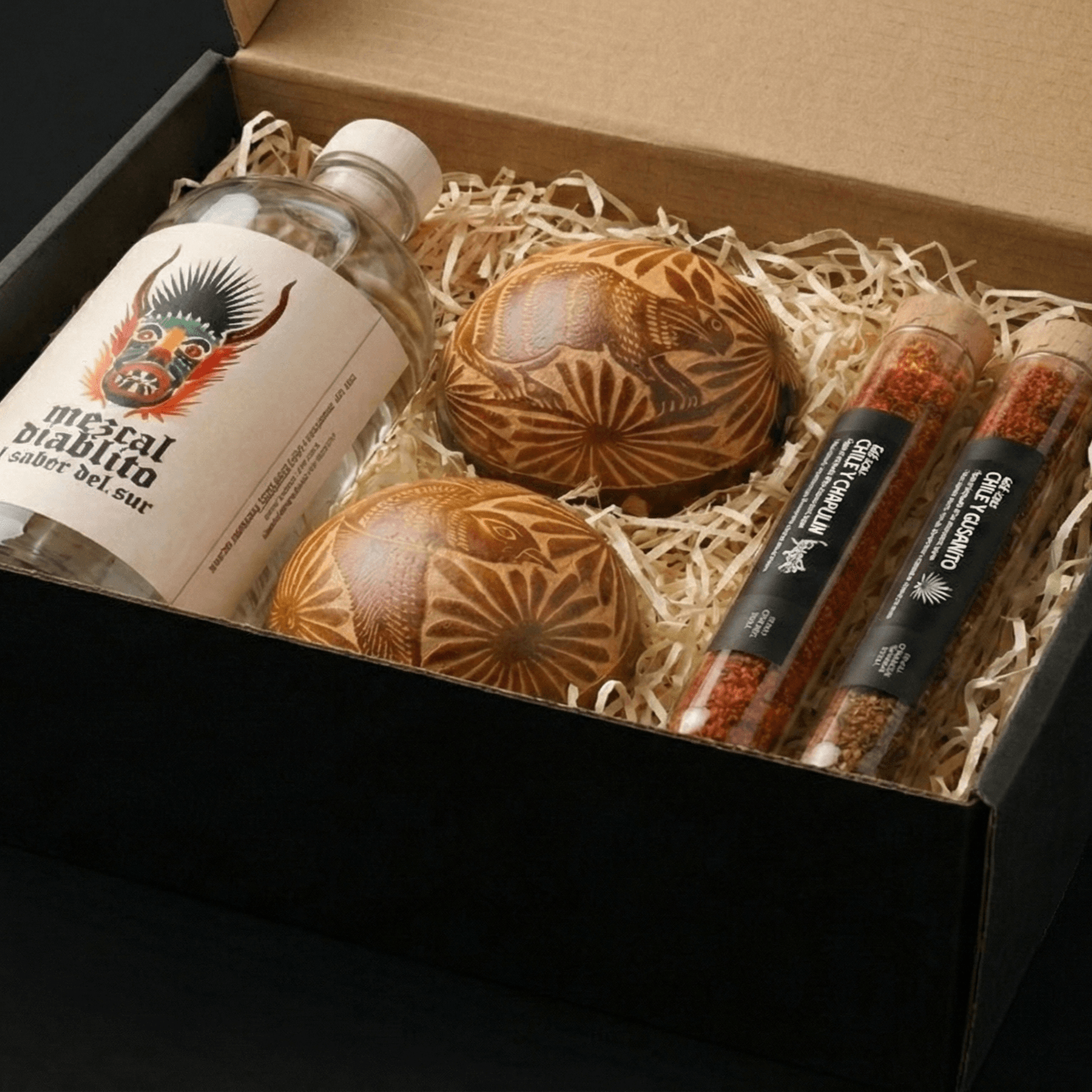 Box mezcal jicara sal cua