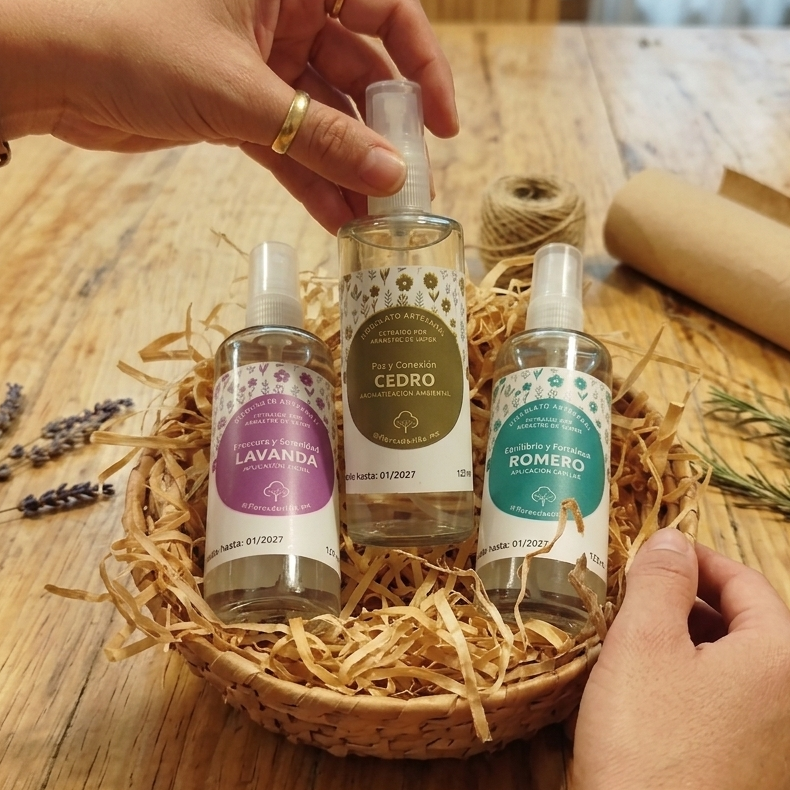 Kit 3 splash naturales (Lavanda, Cedro y Romero)