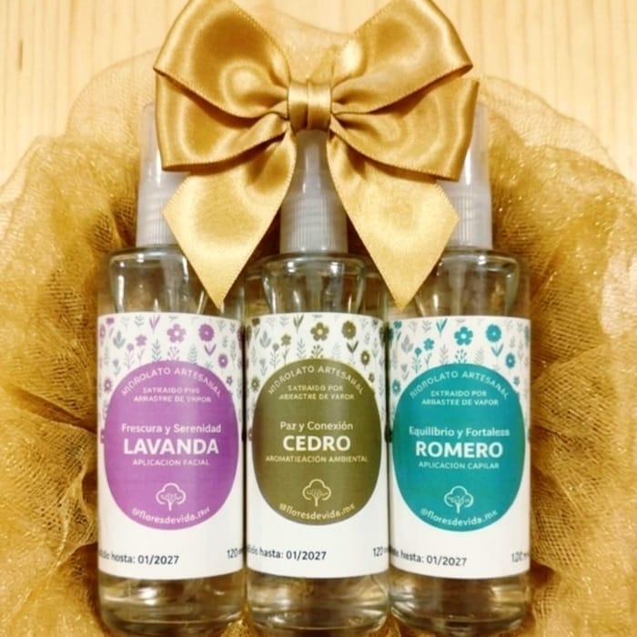 Kit 3 splash naturales (Lavanda, Cedro y Romero)