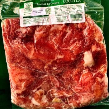 Trocito de conejo natural 500g