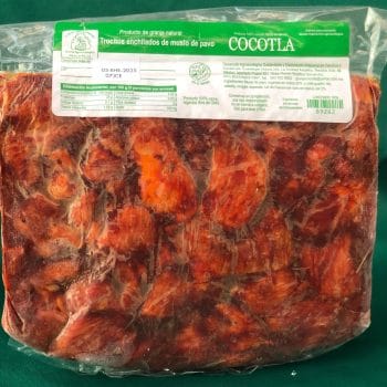 Trocito de pavo Enchilado 500g