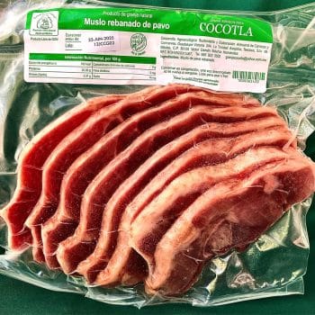 Muslo de pavo rebanado natural aprox.500g