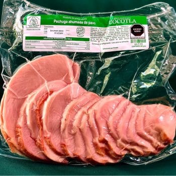 Pechuga de pavo rebanada ahumada 400g
